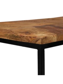 2tlg. Couchtisch Set in Natur/Schwarz