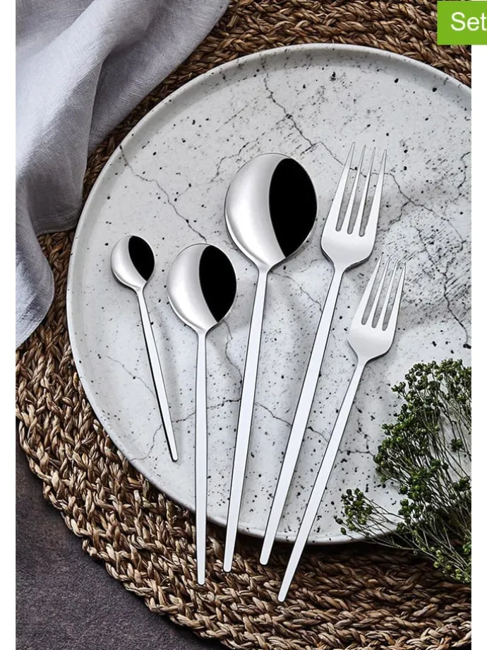 30tlg. Edelstahl-Besteckset