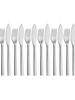12tlg. Edelstahl-Fischbesteck-Set ''Nuova 233''