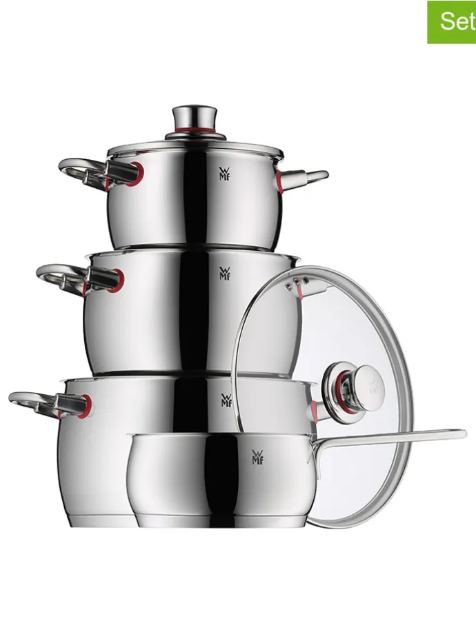 7tlg. Edelstahl-Kochgeschirr-Set "Quality One"