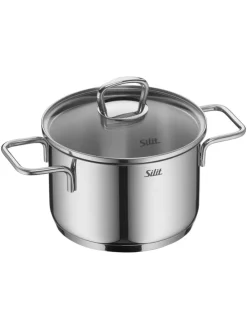 9tlg. Edelstahl-Kochgeschirr-Set 