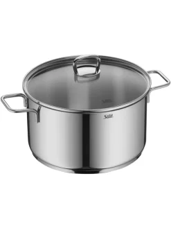 9tlg. Edelstahl-Kochgeschirr-Set 