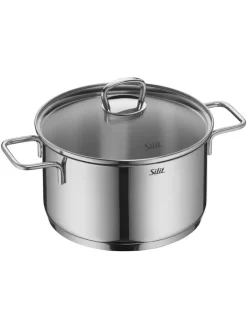 9tlg. Edelstahl-Kochgeschirr-Set 