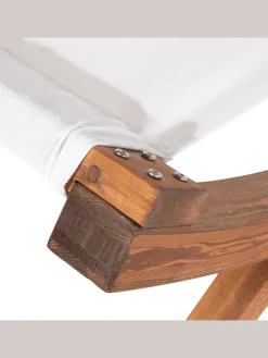 3-tlg Gartenliege TERAMO in Weiß/Braun