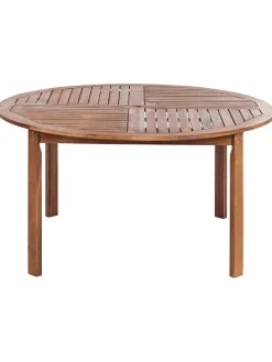 7-tlg Gartentisch Set AGELLO in Braun