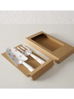 2tlg. Gartenwerkzeug "Gardenlove" in Weiß - (H)28 cm