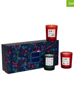 3tlg. Geschenkset "Northpole" in Rot/ Grün - 75 g