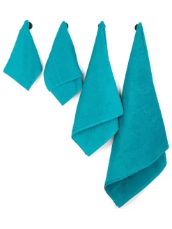 10tlg. Handtuch-Set in Türkis