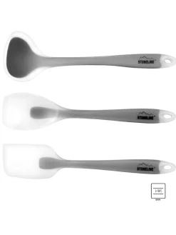 3tlg. Küchenhelfer-Set in Grau