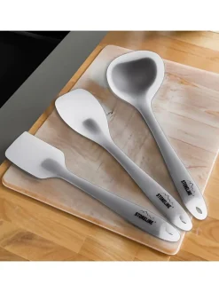 3tlg. Küchenhelfer-Set in Grau