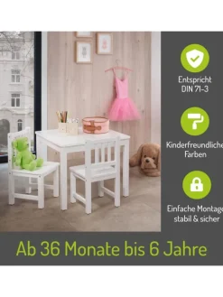 3-tlg. Kindersitzgruppe Amy in Weiß