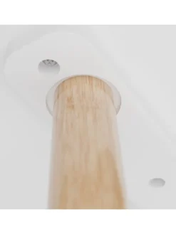 3-tlg. Kindersitzgruppe in Weiß/ Natur