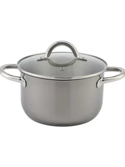 8tlg. Kochtopf-Set in Schwarz