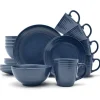 16tlg. Kombiservice in Dunkelblau