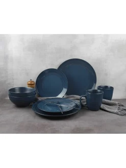 16tlg. Kombiservice in Dunkelblau