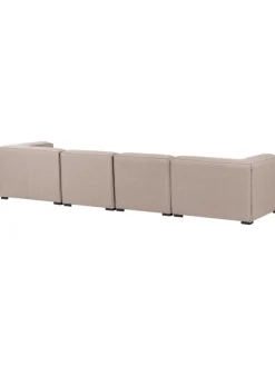 2-tlg Lounge Set AREZZO in Beige/Schwarz