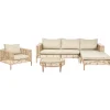 3-tlg Lounge Set CALASETTA in Beige