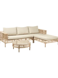 3-tlg Lounge Set CALASETTA in Beige