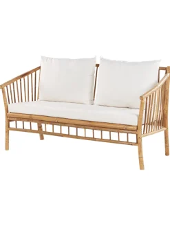 4-tlg Lounge Set MAGGIORE in Braun/Weiß