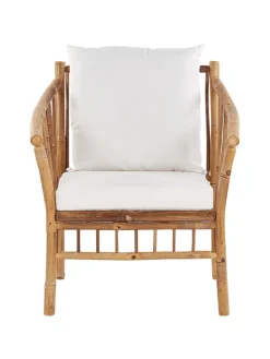 4-tlg Lounge Set MAGGIORE in Braun/Weiß