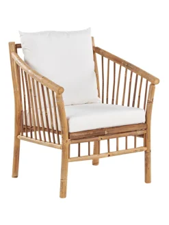 4-tlg Lounge Set MAGGIORE in Braun/Weiß