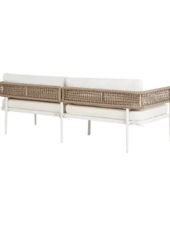 4-tlg Lounge Set SERLA in Weiß/Beige