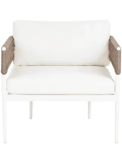 4-tlg Lounge Set SERLA in Weiß/Beige