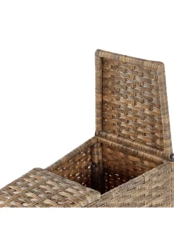 2-tlg Lounge Set SEVERO in Braun/Weiß