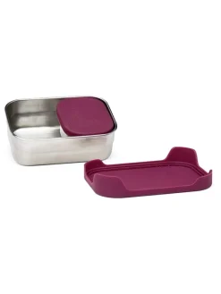 2tlg. Lunchbox-Set in Lila - (B)17 x (H)6 x (T)12 cm