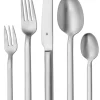 60tlg. Mattiertes Edelstahl-Besteckset "Alto"