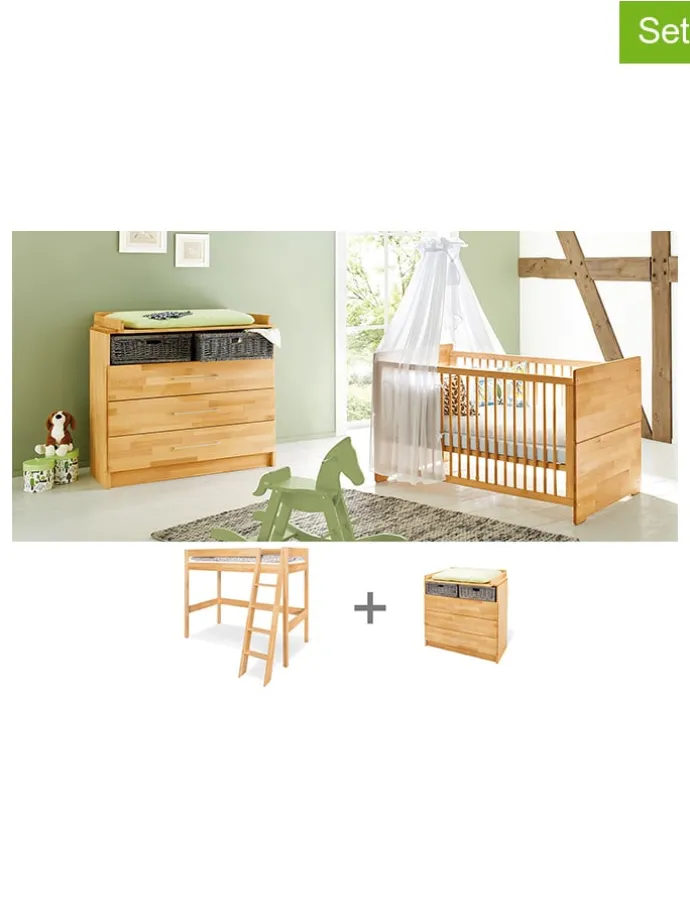 2tlg. Möbel-Set "Natura" in Hellbraun