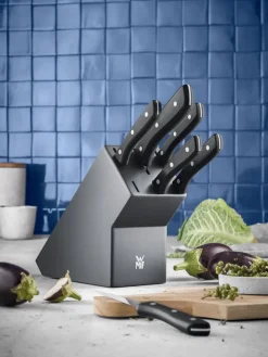 7tlg. Messer-Set "ProfiSelect" in Grau/ Schwarz