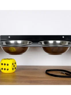 3tlg. Napfset in Schwarz - (B)50 x (H)6 x (T)20 cm