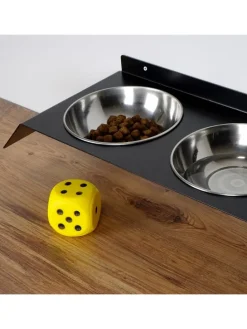 3tlg. Napfset in Schwarz - (B)50 x (H)6 x (T)20 cm