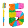 3-tlg. Pinata Set "Zahl 5" in Bunt