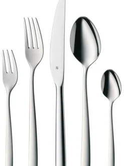 30tlg. Poliertes Edelstahl-Besteckset "Boston"