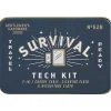 4tlg. Reiseset "Survival Tech Kit" in Blau/ Weiß