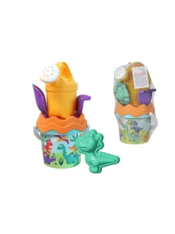 6tlg. Sandspielzeugset in Türkis/ Orange - ab 3 Jahren