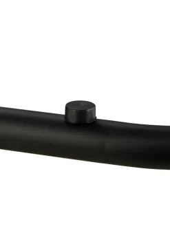 2-tlg. Satztisch-Set in Dunkelbraun/ Schwarz