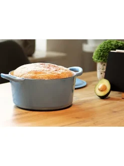 2tlg. Schmortopf-Set in Hellblau - Ø 23,2 cm