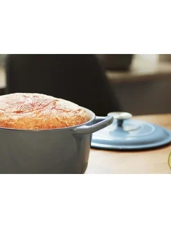 2tlg. Schmortopf-Set in Hellblau - Ø 23,2 cm