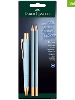 3tlg. Schreibset "Urban" in Hellblau