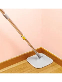 4tlg. Selbstreinigender Drehmopp-Set in Helllgrau