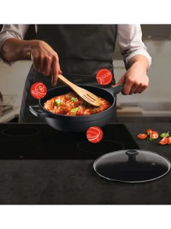 2tlg. Set: Aluguss-Schmorpfanne 