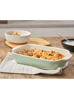 2tlg. Set: Auflaufform in Grün - 1,9 l