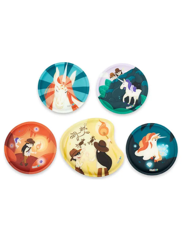 6tlg. Set "Bärnsteinhöhle" in Dunkelblau