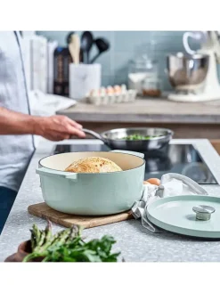 2tlg. Set: Bräter in Mint - 3,3 l