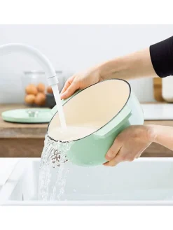 2tlg. Set: Bräter in Mint - 3,3 l