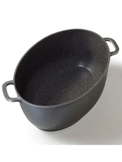 2tlg. Set: Bräter in Grau - 8 l