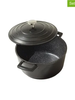 2tlg. Set: Bräter in Schwarz - 2,6 l